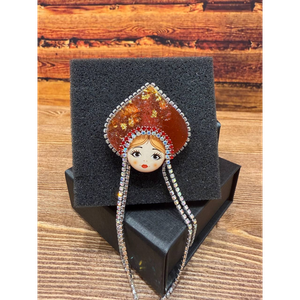 Брошь " Кокошник"